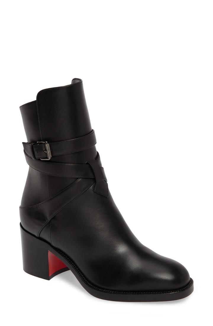Women's Christian Louboutin Karistrap Bootie Us / 42eu - Black