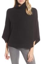 Women's Caslon Rib Knit Turtleneck Poncho