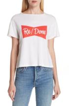 Women's Re/done Ribbon Graphic Tee - White