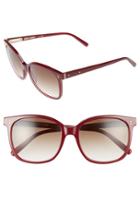 Women's Bobbi Brown The Whitner 54mm Sunglasses - Red