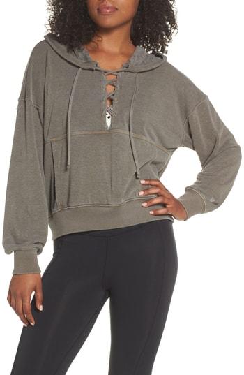 Women's Free People Believer Hoodie - Green