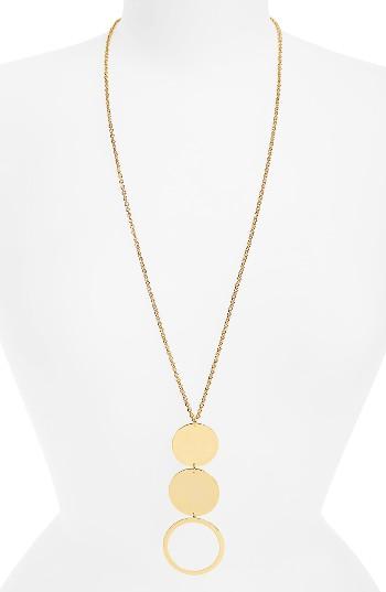 Women's Argento Vivo Three-disc Pendant Necklace