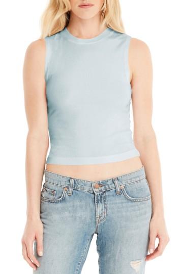 Women's Michael Stars Crop Tank, Size - Blue