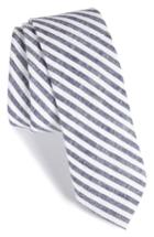 Men's 1901 Stripe Cotton Tie, Size - Blue