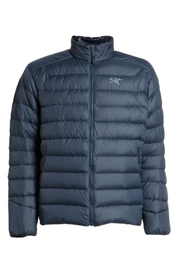 Men's Arc'teryx Thorium Ar Water Resistant 750 Fill Power Down Jacket, Size - Blue