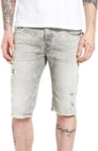 Men's True Religion Brand Jeans Rocco Cutoff Denim Shorts - Grey