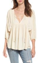 Women's Billabong Gold Dust Embroidered Top - Ivory