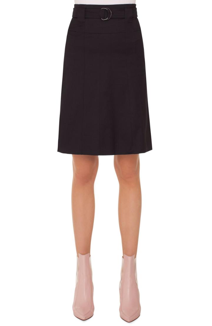 Women's Akris Punto Stretch Cotton A-line Skirt