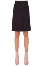 Women's Akris Punto Stretch Cotton A-line Skirt
