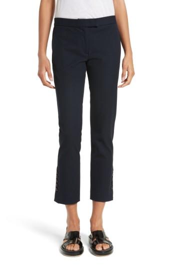 Women's Joseph Finley Crop Pants Us / 40 Fr - Blue