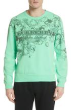 Men's Burberry Madon Graphic Sweatshirt - Green