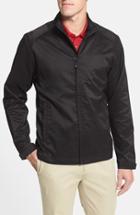 Men's Cutter & Buck 'blakely' Weathertec Wind & Water Resistant Full Zip Jacket, Size - Black