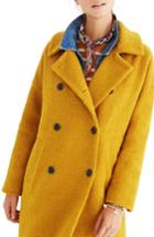 Women's Madewell Double Breasted Boucle Coat - Yellow