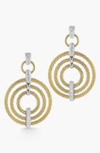 Women's Alor Cable & Diamond Drop Earrings