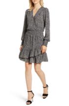 Women's Michael Michael Kors Boho Block Ruffled Dress - Black