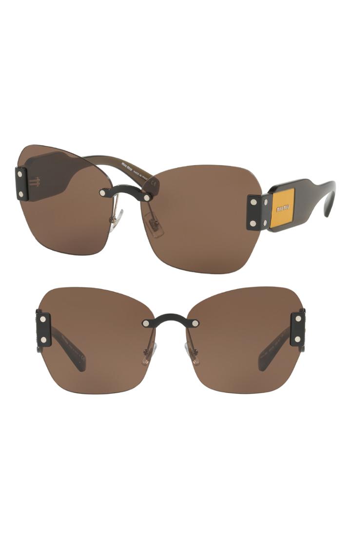 Women's Miu Miu 63mm Rimless Sunglasses -