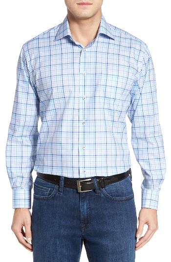 Men's Robert Talbott Estate Classic Fit Sport Shirt, Size - Blue