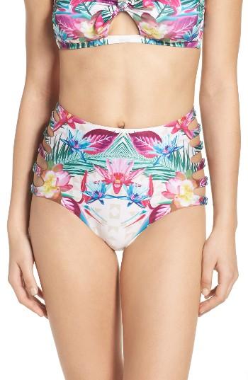 Women's Isabella Rose Hot Tropics High Waist Bikini Bottoms