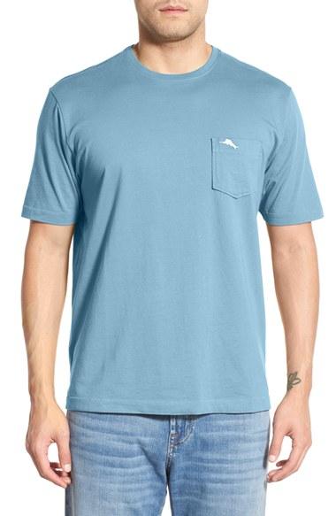 Men's Tommy Bahama 'new Bali Sky' Original Fit Crewneck Pocket T-shirt, Size - Blue