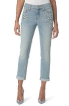 Women's Nydj Embellished Boyfriend Jeans - Blue