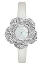 Women's Kate Spade New York Crystal Rose Leather Strap Watch, 26mm