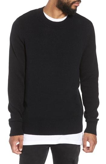 Men's The Rail Crewneck Sweater - Black