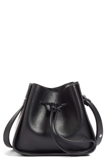 3.1 Phillip Lim Mini Soleil Leather Bucket Bag - Black