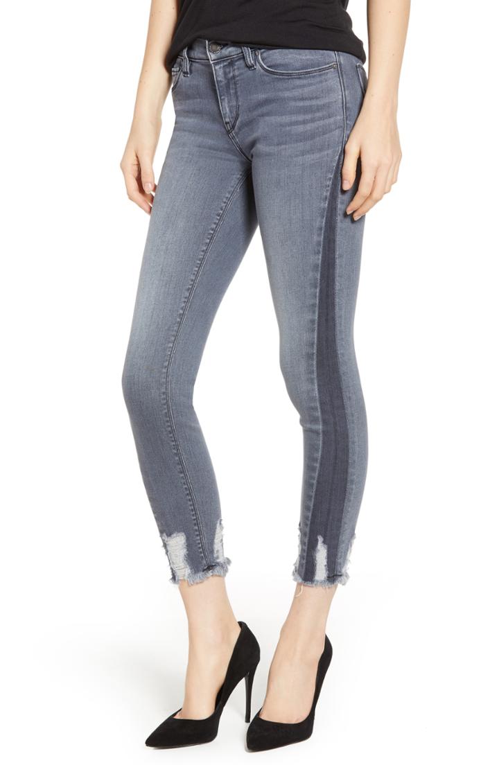 Women's Hudson Jeans Tally Raw Hem Ankle Skinny Jeans - Grey