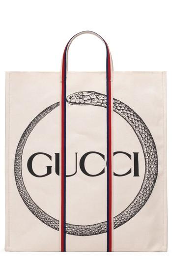 Men's Gucci Gg Supreme Canvas Tote Bag - Ivory