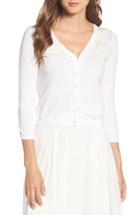 Women's Jenny Yoo Aubrey Beaded Lace Applique Cardigan