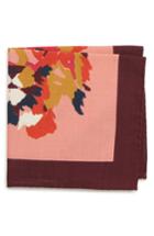 Men's Bonobos Lion Print Wool Blend Pocket Square, Size - Pink