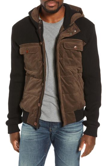 Men's Nifty Genius Lodge Hooded Jacket - Black