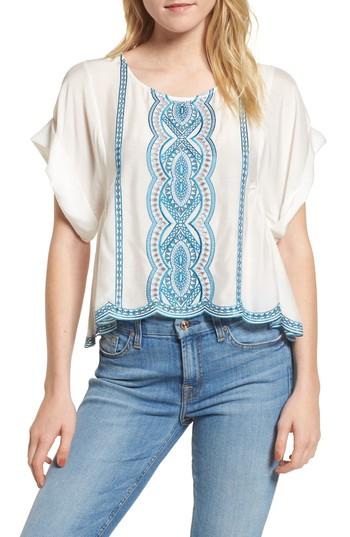Women's Ella Moss Embroidered Top - White