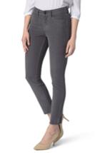 Women's Nydj Alina Frayed Stretch Corduroy Ankle Jeans - Grey