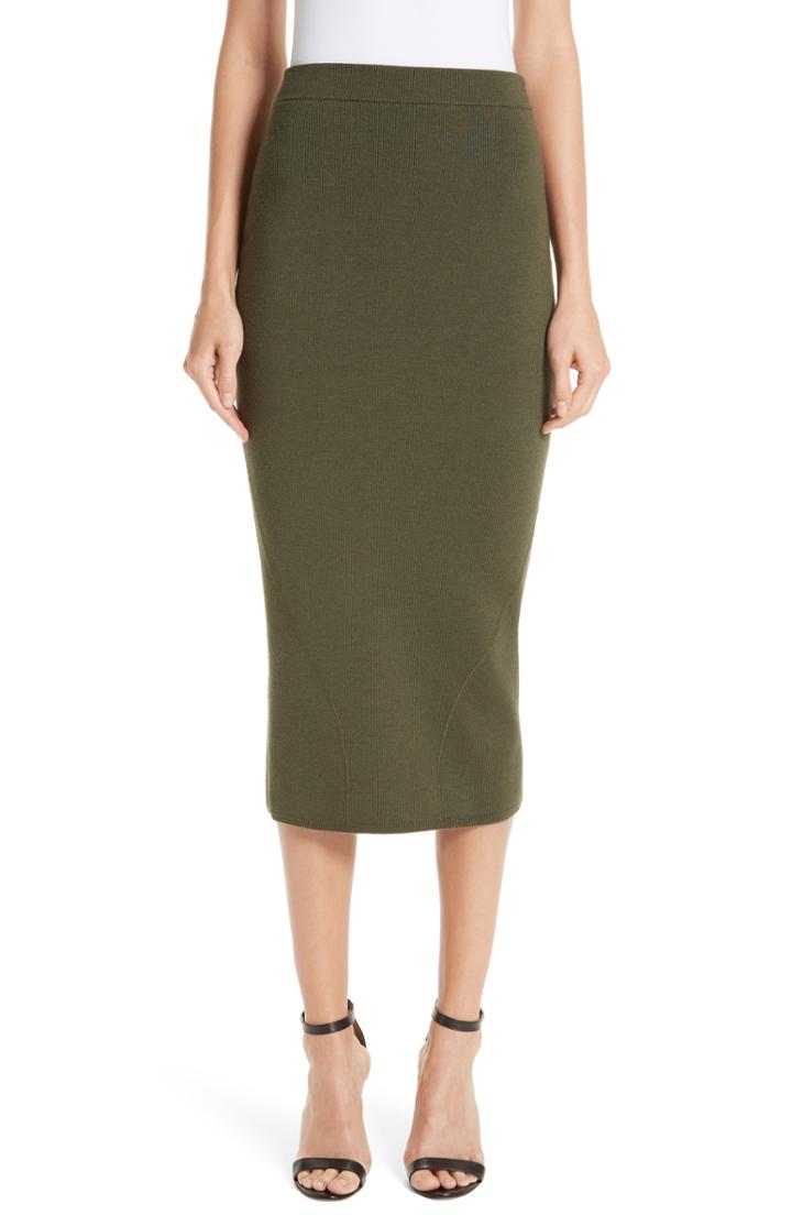 Women's Victoria Beckham Fitted Knit Skirt