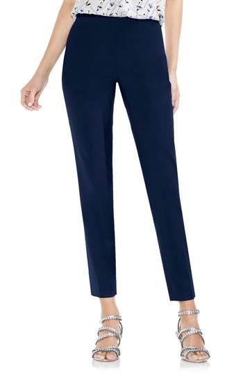 Women's Vince Camuto Side Zip Double Weave Pants - Blue