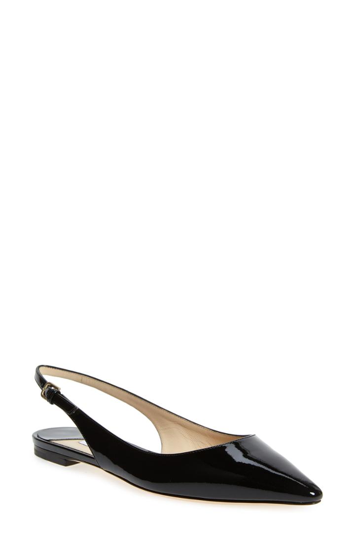 Women's Jimmy Choo Erin Slingback Flat Us / 35eu - Black