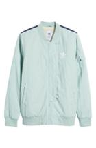 Men's Adidas Originals Padded Bomber Jacket, Size - Green