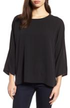 Women's Eileen Fisher Slit Sleeve Silk Top
