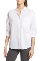 Women's Atm Anthony Thomas Melillo Cotton Poplin Boyfriend Shirt - White