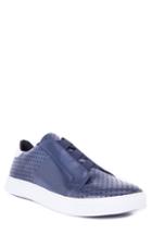 Men's Robert Graham Rowley Perforated Laceless Sneaker .5 M - Blue