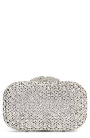 Nordstrom Crystal Lattice Box Minaudiere -