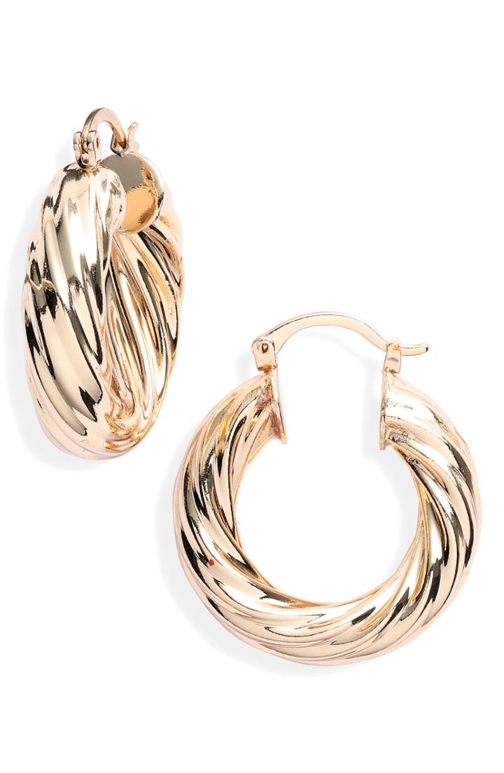 Women's 8 Other Reasons Bay Hoop Huggie Earrings
