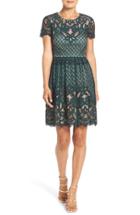 Women's Eliza J Lace Fit & Flare Dress - Green