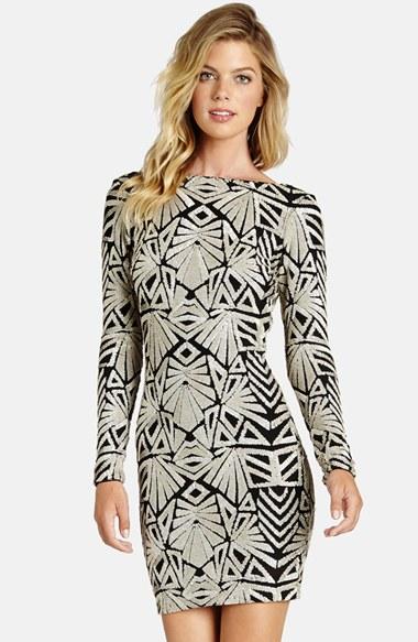 Women's Dress The Population 'lola' Sequin Body-con Dress