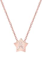 Women's Mini Mini Jewels Star-framed Diamond Initial Pendant Necklace