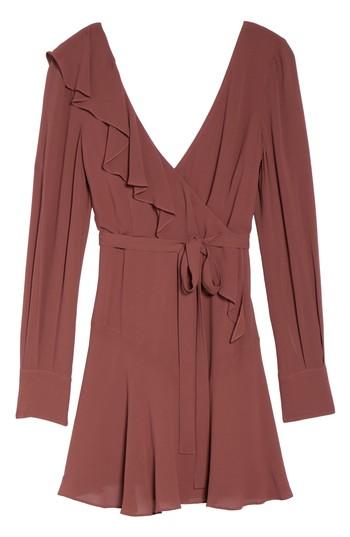 Women's Bardot Rosie Ruffle Dress - Burgundy