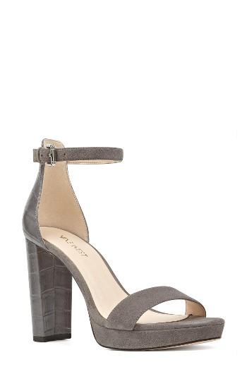 Women's Nine West Dempsey Platform Sandal M - Grey