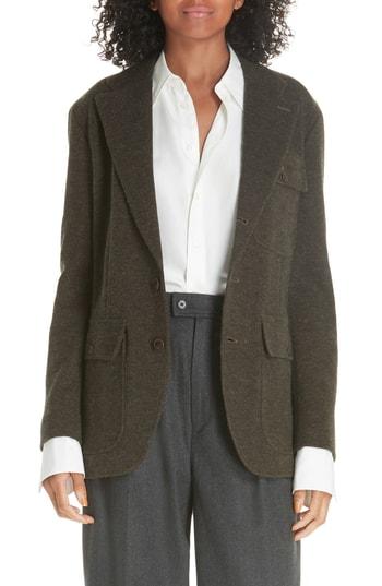 Women's Polo Ralph Lauren Herringbone Blazer - Brown