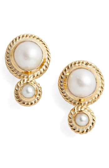Women's Anna Beck Pearl Double Stud Earrings